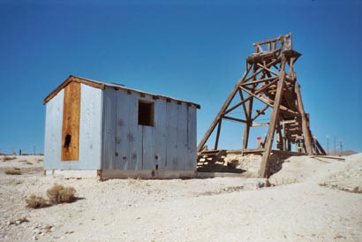 we decended several hundred feet down wooden ladders to an excellent mine