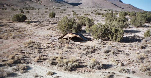 the remains of a building