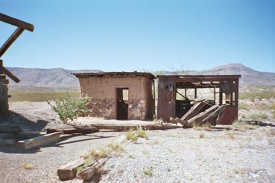 many buildings are scattered over two different locations