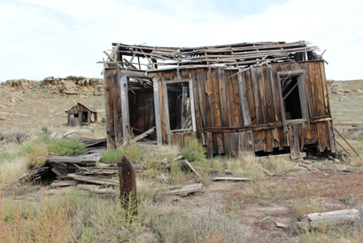 many buildings scattered over a wide area