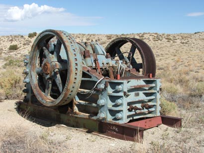 located about a half mile outside the main mine area